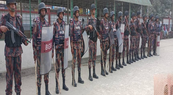 শেরপুরে বিজিবি মোতায়েন